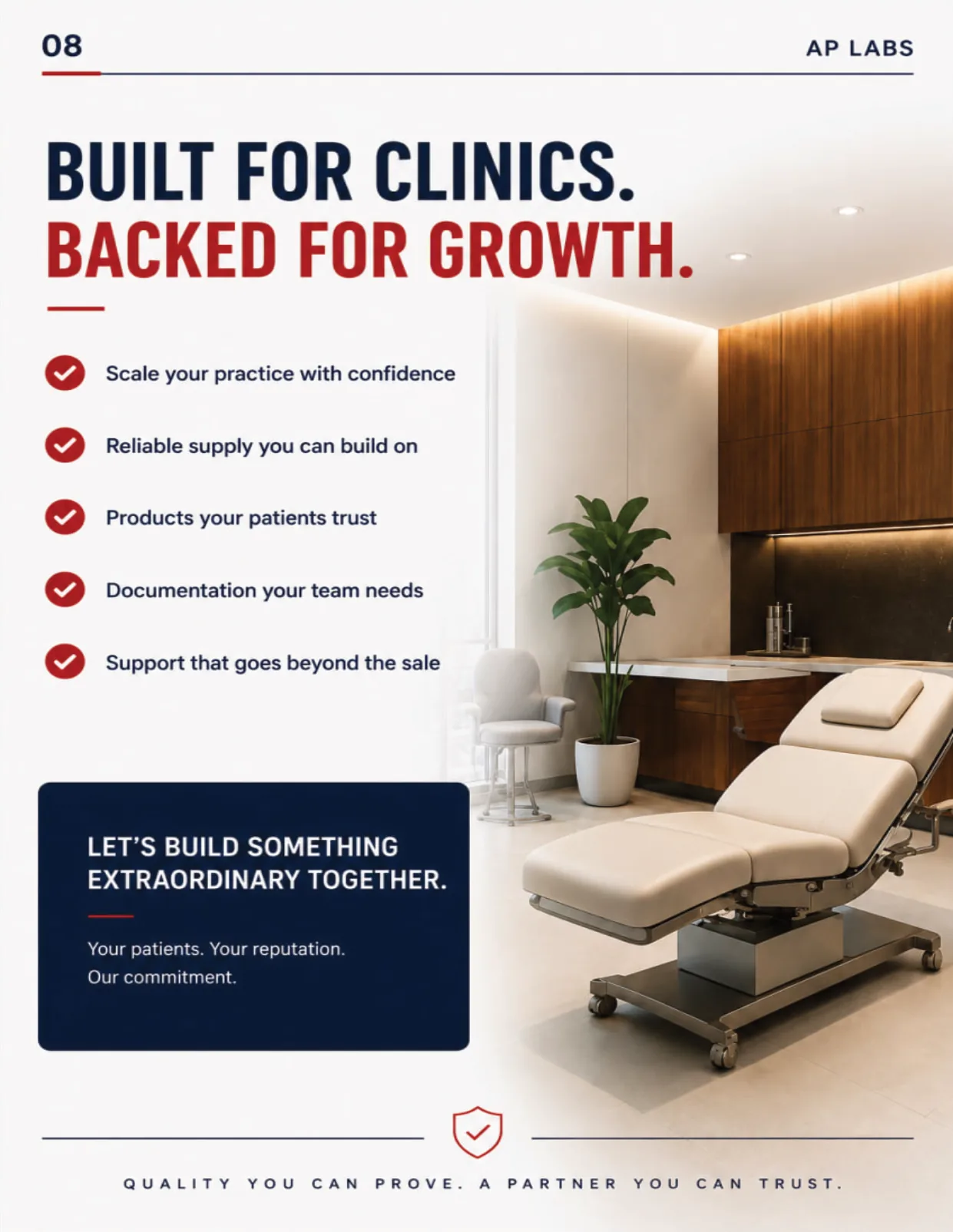 AP Labs clinic brochure, page 8